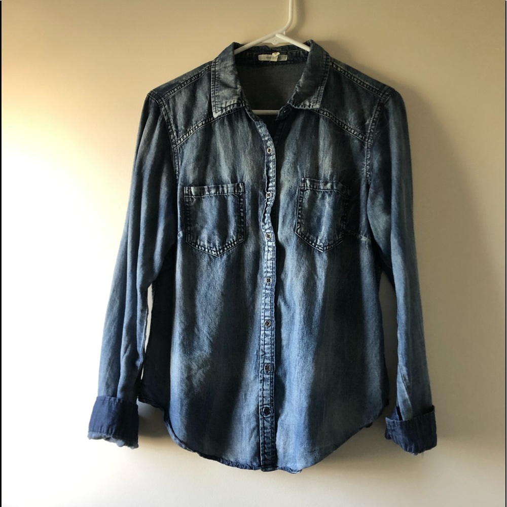 Denim Washed-Out Long Sleeve
